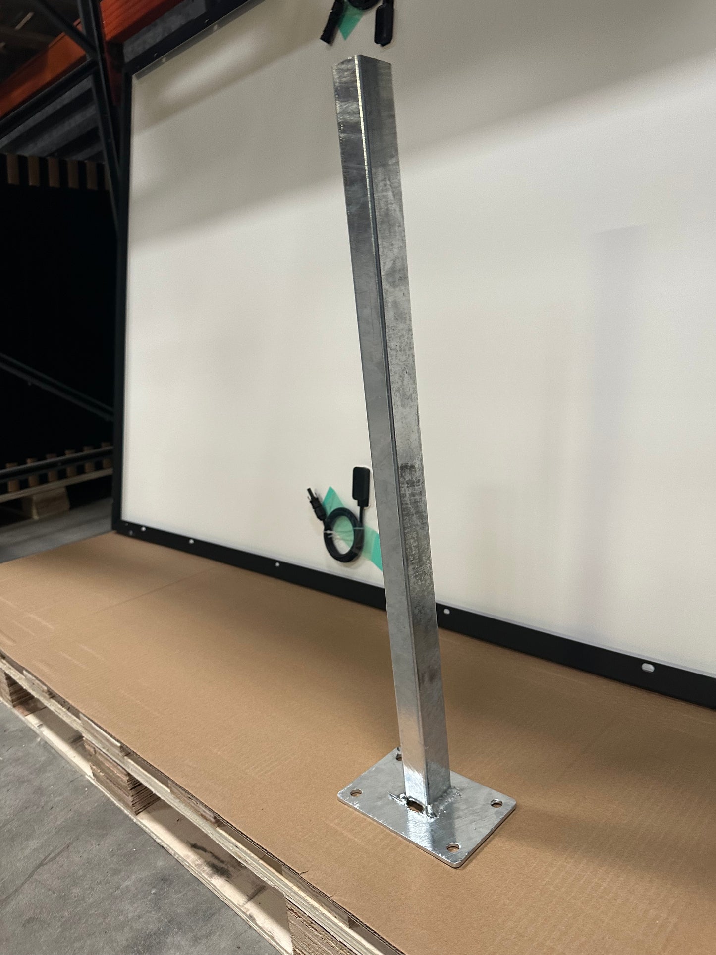 Dübelplatte 63cm extra Stark für Doppelstabmattenzäune und Steher